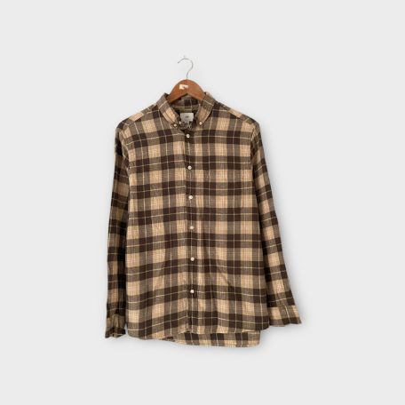 H&M kockás férfi flanel ing - M