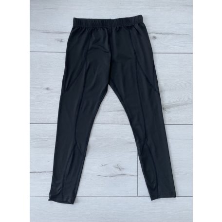 Fekete lányka sport leggings - 152-158