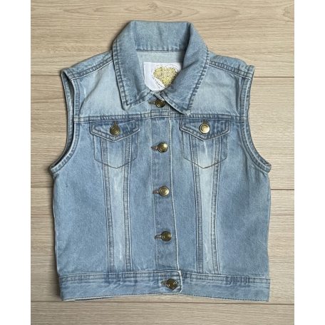 Denim Co. kislány farmermellény. - 158