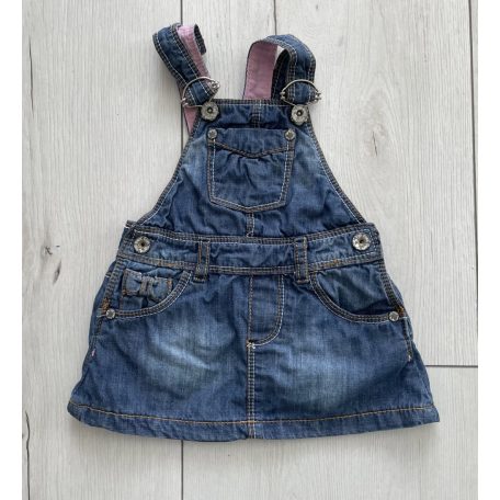 Zara kislány kantáros farmerruha - 80