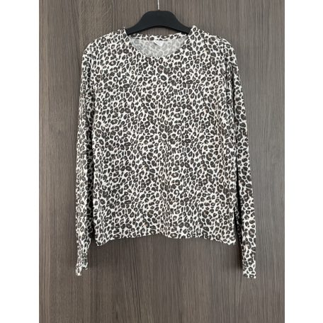 Lindex leopárdmintás lányka pulóver - 146-152