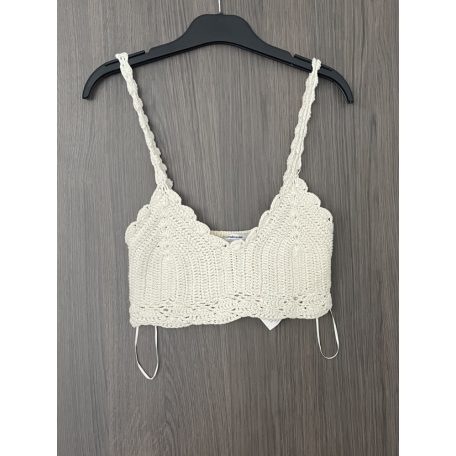 Stradivarius horgolt női top - M